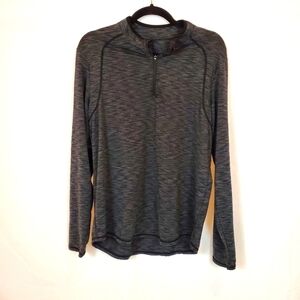 Zengjo dark gray heathered half zip pullover Size Medium